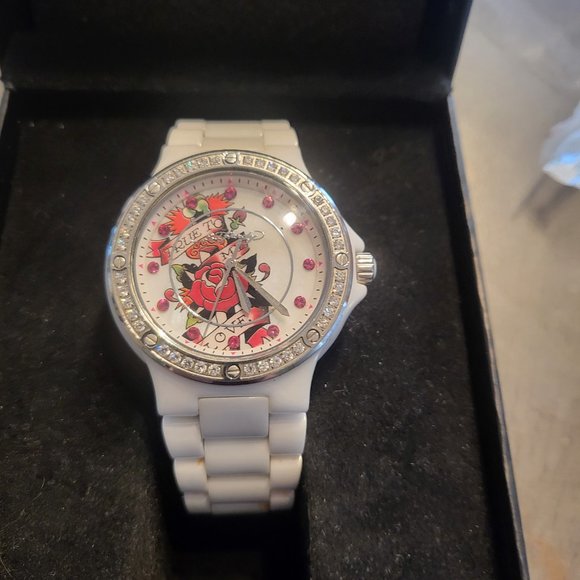 Ed Hardy ceramic womens watch